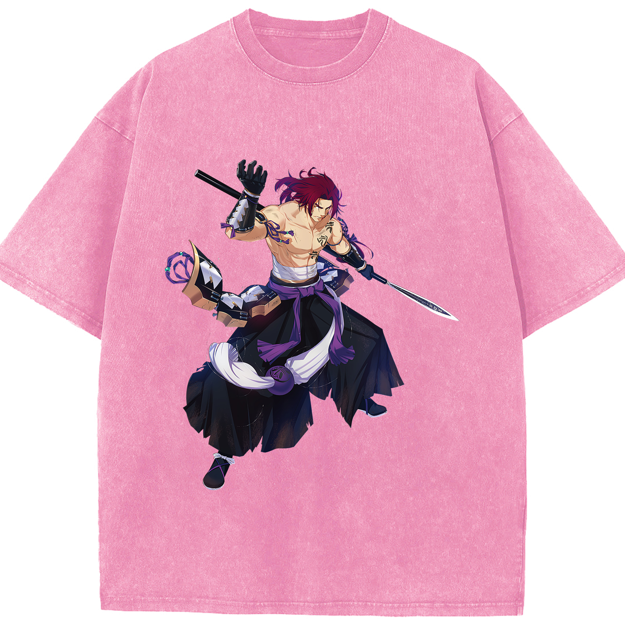 （画像用） 刀剣乱舞 Touken Ranbu 綿100% ヴィンテージ風 半袖Tシャツ（フロントプリント）